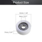 MroMax Roller Idler Bearing Pulley-8 x 32 x 12mm Sliding Conveyor Nylon Wheel with 608Z Bearing for Furniture, Hardware Accessories and Mobile Door White 4Pcs