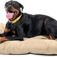 K9 Ballistics Tough Rectangle Pillow XXL Dog Bed - Removable Cover, Washable, Durable & Water Resistant Dog Bed Made for XX-Large Big Dogs 68"x40" Sandstone