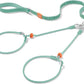 Howgo Double Slip Leash Slip Lead with Two Handles| Dual Dog Slip Lead for 2 Dogs,360° Swivel No Tangle | Dog Training Collar | Double Clip Leash Coupler and Splitter (MintGreen, 6FT)