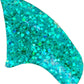 40 Pack Soft Nail Caps for Cat Claws Seafoam Glitter Kitten