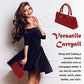 Wine Clutch Bag (Thermal Insulated) Trendy Women's Carry Tote | Holds Red & White 750mL Bottles | Trendy Fashion | Incl. Portable Waiter-Style Corkscrew