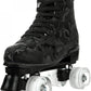 Roller Skates for Women and Men Cowhide High-Top Shoes Classic Double-Row Roller Skate Four-Wheel Roller Skates for Men Girls Unisex Christmas