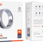 Smart Ring Health Tracker 19.1mm, 5 Days Working Time, Heart Rate & Body Temperature, Daily Fitness, Calorie Counter, Blood Oxygen, Menstrual Cycle Monitor - (Silver)
