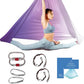 Aerial Silk Yoga Hammock & Swing for Home, Inversion Exercises, Starter Kit for All Levels - Durable with Extension Straps, Carabiners, and Pose Guide
