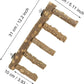 Bird Parrot Ladder Perch for Cage, Nature Wooden Bird Bridge Exercise Stands Parrot Climbing Chewing Toys for Small Animal