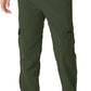 TBMPOY Men's Snow Ski Fleece Lined Hiking Pants Waterproof Winter Snowboard Warm Outdoor Insulated Pants Windproof