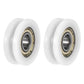 uxcell U Groove Guide Pulley Rail Ball Bearings 6x21x7mm Double Metal Shielded (GCr15) Chrome Steel Bearings Roller Guide Wheel 2pcs