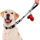 PLUTUS PET Short Training Dog Leash with Padded Handle for Medium Large Dogs,18 Inch Heavy Duty Strong Traffic Leash with Carabiner Clip for Climbing Walking or Guiding Blind(18”，Gray)