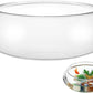 BESPORTBLE Transparent Desktop Aquarium Tank for Betta and Goldfish, 9.52x9.52x3.93 Inch Plastic Fish Bowl, 2800ml Shatterproof Fish Container for Home and Office Decor