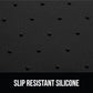 GORILLA GRIP 100% Waterproof Raised Edge BPA Free Silicone Pet Feeding Mat, Dog Cat Food Mats Contain Spills Protects Floors, Placemats for Cats and Dogs Water Bowl, Pets Accessories 16x10, Black