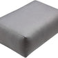 Rectangular Yoga Bolster Pillow, 18" x 12" x 6", Pink Cotton
