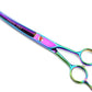 LILYS PET Professional PET Grooming scissors Kit,Coated Titanium,Sharp and Strong Stainless Steel Blade for Dogs Cats Hair Cutting,3 Pieces of Scissors with a Comb and a Case (7.0 inches, Rainbow)