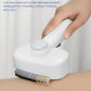 Adjustable Comb for Cats & Dogs: 2-in-1 Deshedding Brush with Hair Removal Board, Dematting Tool for Long/Short Hair - Undercoat Rake & Smooth Grooming Comb