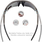 BangLong Polarized Sports Sunglasses Cycling Sun Glasses for Men Women with 5 Interchangeable Lenes for Running Baseball Golf