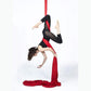 DASKING Aerial Silks Starter Kit - Durable 11Yards of Aerial Yoga Hammock with Hardware, Aerial Swing for Acrobatic Flying Yoga & All Levels (Aerial Rigging Point Up to 14ft)