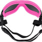 Dog Sunglasses for Large and Medium Breed, Dog Goggles for Large Dogs, Sun Protection, Windproof, Waterproof, Dustproof and Anti-Fog with Adjustable Strap for Driving, Motorcycle (Pink)