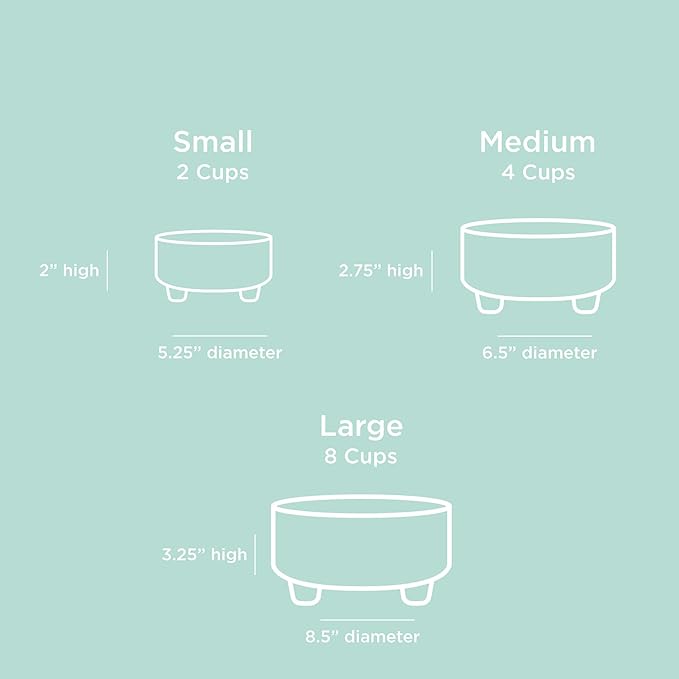 Waggo Uplift Ceramic Dog Bowl for Small Medium and Large Breeds - Heavyweight and Durable Pet Food and Water Dish Crock, Dishwasher Safe, Modern, Elevated Feeder (Mustard, Small)