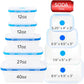 Collapsible Silicone Food Storage Containers, BPA Free, Microwave, Freezer and Dishwasher Safe, Lunch, Meal Prep, Travel, Space-Saving, Set of 5
