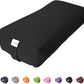 Sol Living Yoga Bolster Pillow Rectangular Meditation Cushion Cotton Meditation Accessories for Restorative Yoga Meditation Pillow Yoga Pillow Firm Body Pillow Bolster Pillow for Legs Removable Cover