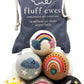 Fluff Ewes Wool Dryer Balls 6 Pack Premium New Zealand Wool Laundry Balls for Dryer, No Static Dryer Balls Laundry Reusable, XL Wool Dryer Balls Cute, Baby Dryer Balls for Dryers - Rainbow or Shine