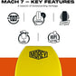MOREY® Mach 7, Pro Bodyboard; Body Boards for Beach, Embedded Rod for Durability, Engineered with HDPE Slick Bottom for Speed (2025 Model)