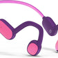 Kids Headphones, Bluetooth 5.2 Air Conduction Open Ear Headphones, 85dB Volume Limiting, Stereo Sound with Mic, IPX5 Waterproof, 20H Playtime, Perfect for School and Outdoor Activities-Purple