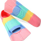 Kids Swim Fins,Short Kids Fins Youth Swimming Flippers for Lap Swimming Training for Children Girls Boys Beginners