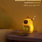 Capybara Alarm Clock with Night Light for Kids, Cute Toddler Alarm Clocks for Bedrooms Ok to Wake Clocks for Girls and Boys, Rechargeable Silicone Animal Tabletop Lamp for Kid