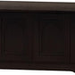DINZI LVJ Shoe Bench, Entryway Storage Bench with Doors, Cushion, 2-Tier Shoe Rack with 8-Cubby, 47.2”L x 13.8”W Shoe Organizer Cabinet, Adjustable Shelf, Living Room, Bedroom, Espresso