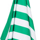 Dock & Bay Beach Towel - Quick Dry, Sand Free - Compact, Lightweight - 100% Recycled - Includes Bag - Cabana - Cancun Green - Extra Large (200x90cm, 78x35)