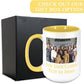 Personalized Coffee Mug, Custom Photo Text 15 Oz Ceramic Mug, Customized Picture Name Tea Cup, Unique Gift Idea, Taza Cafe Personalizadas Fotos, Cute Custom Gifts Mom Women Men, Mother's Day, Yellow