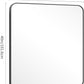 40" x 36"Bathroom Mirror, Matte Black Wall Mirror with Metal Frame, Decorative Rectangular Vanity Mirror for Bedroom Bathroom Living Room Entryway (Horizontal/Vertical)