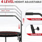 Trampoline, Portable Fitnes Foldable Trampoline in-Home Mini Rebounder, Exercise Trampoline for Kid/Adults, 40" Max Load 330lbs