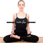 HealthAndYoga™ StretchNHeal Collapsible Multi-Use Wooden Yoga Stick - Regular and XL - Portable Posture Corrector Pole, Stretch Mobility Stick, Physical Workout Exercise Dowel