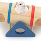 Hamster Wooden Seesaw Tunnel Toy Funny Gym Playground Exercise House for Dwarf Hamster Small Pets (Seesaw Tunnel)
