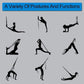 Yoga Fitness Stretching Strap, Adjustable Leg Stretcher Back Bend Assist Trainer, Improve Leg Waist Back Flexibility Home Gym Equipment for Rehab Pilates Ballet Cheerleading Splits Gymnastics