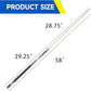 GSE Games & Sports Expert 58" 2-Piece Canadian Maple Hardwood Billiard Pool Cue Sticks for Men/Women, House or Commercial/Bar Use (Several Colors, Weight 18oz, 19oz, 20oz, 21oz Available)