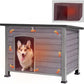 GUTINNEEN Dog House Insulated Outdoor Dog Kennel with Liner for Winter