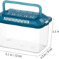 FRCOLOR Plastic Turtle Fish Tank Pet Fish Tank Small Aquarium Plastic Goldfish Aquarium Habitat Acrylic Reptile cage reptisoil terrariums Handheld Feeding Box Household