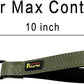 PLUTUS PET Short Dog Leash, Reflective Nylon Padded Handle, Strong Traffic Leash with Carabiner Clip, Perfect for Large or Medium Dogs (10”，Ranger Green)