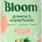 Bloom Nutrition Superfood Greens Powder, Digestive Enzymes with Probiotics and Prebiotics, Gut Health, Bloating Relief for Women, Chlorella, Green Juice Mix with Beet Root Powder, 25 SVG, Peach
