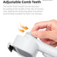 Adjustable Comb for Cats & Dogs: 2-in-1 Deshedding Brush with Hair Removal Board, Dematting Tool for Long/Short Hair - Undercoat Rake & Smooth Grooming Comb