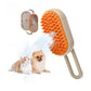 4-in-1 Cat Grooming Brush – Water Spray & Self-Cleaning Shedding Brush for Cats & Dogs – Pet Hair Removal & Massage Comb for Long & Short Hair (beige).