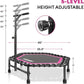 ONETWOFIT 42"/45" Rebounder Trampoline for Adults, Silent Mini Trampoline Indoor Exercise Fitness Trampoline Bungee Rebounder Workout Max Load 330lbs