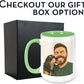 Personalized Coffee Mug, Custom Drawing Portrait Gift, Funny Customized Coffee Gift for Men & Women, Custom Mugs with Pictures, Light Green 15oz Customized Ceramic Tea Cup