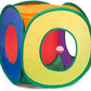 Cat Tunnel with Play Ball, Interactive Peek-a-Boo Cat Toys Tube Toy, Colorful Cube