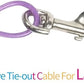 Petest 25ft Tie-Out Cable with Crimp Cover & Buffer Spring for Large Dogs Up to 90 Pounds