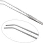 Aquarium Tweezer Set - FEITA Long Stainless Steel Curved & Straight Aquarium Feeding Tweezers Scissors Maintenance Tools Kit (3 Pcs)