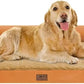 Large Dog Bed Orthopedic Washable, Orthopedic Dog Beds for Large Dogs with Washable Cover, Removable Bolster and Non-Slip Bottom Orange Dogs Beds, XL XLarge Extra Large Dogs
