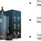 Coolflask 128 oz Gallon Water Bottle Insulated with Straw&3 Lids, Water Jug Large Stainless Steel Metal Vacuum Wide Mouth for Sports, Gym or Office, Non-BPA Keep Cold 48H Hot 24H, Samurai Cyan